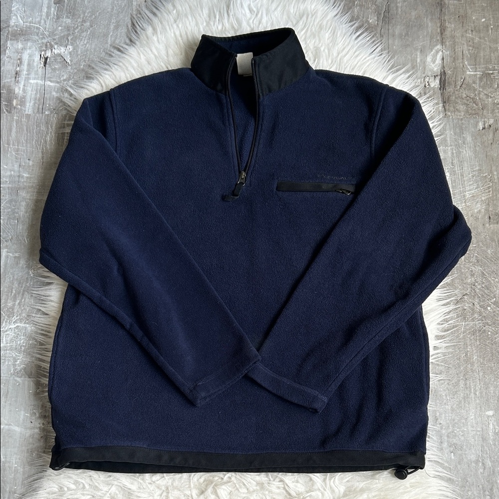 Old Navy Men's Dark Blue Zip-Up Sweater